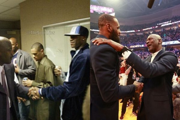 LeBron - The King meets 'His Airness' - MJ at 16 and 37