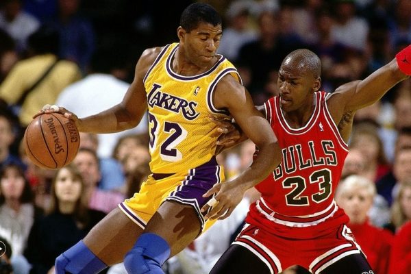 Magic Johson heaps praise on Kyrie Irving and Karl Anthony Towns after their 60 point performances