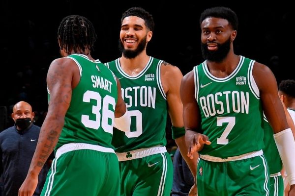 Boston Celtics emerge as a darkhorse candidate after being led to the 5 seed by Jayson Tatum and Jaylen Brown
