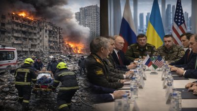 Airstrikes shake Ukraine while peace talks stall in the UAE