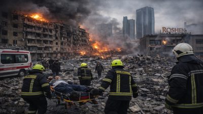 Russian strikes hit Kyiv and other cities, leaving thousands without heating