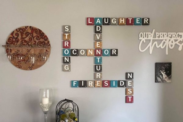 scrabble wall art ideas