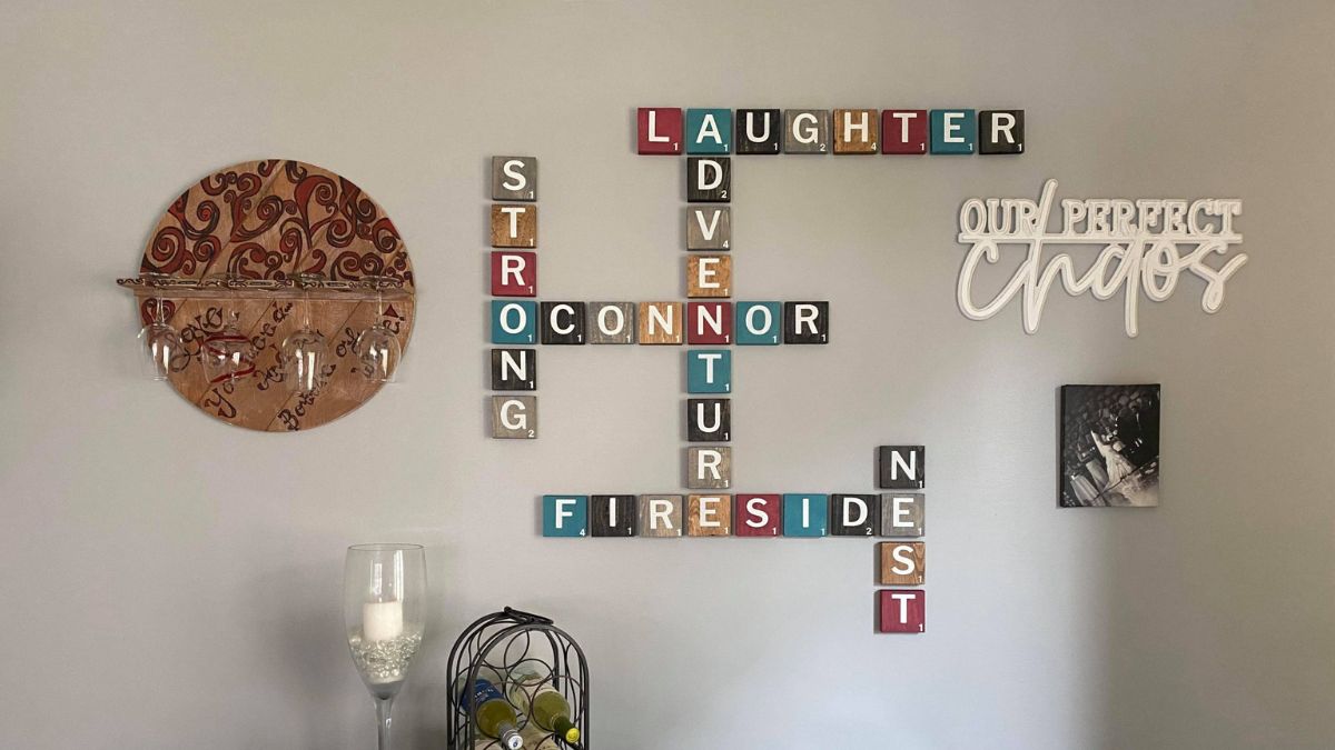 scrabble wall art ideas