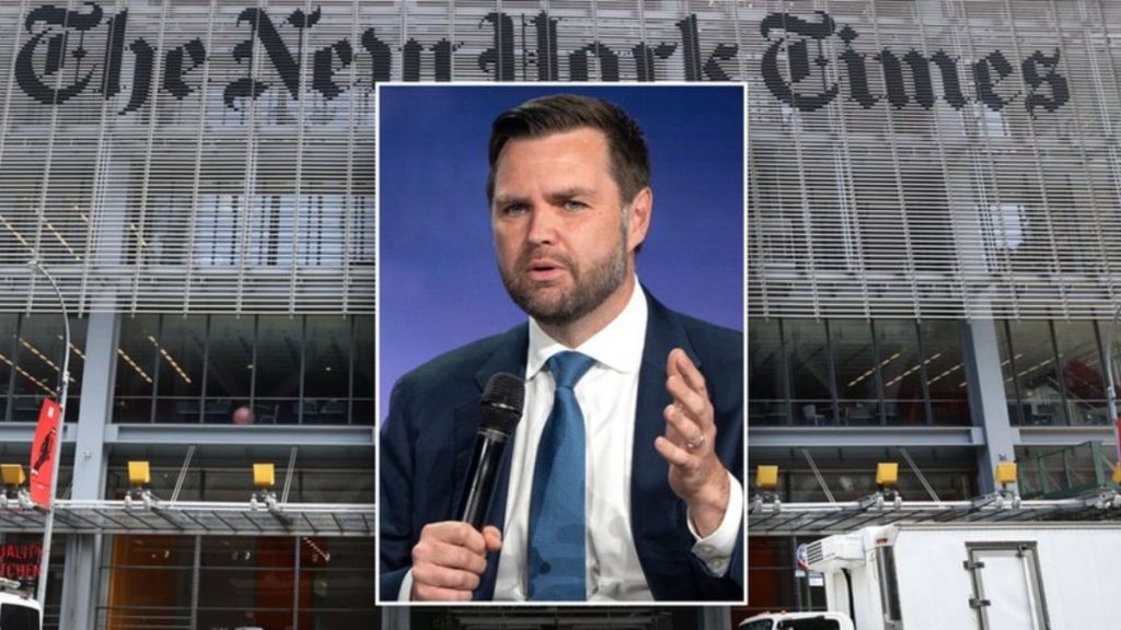 Critics blast NYT column labeling JD Vance as 'bloodandsoil nationalist'