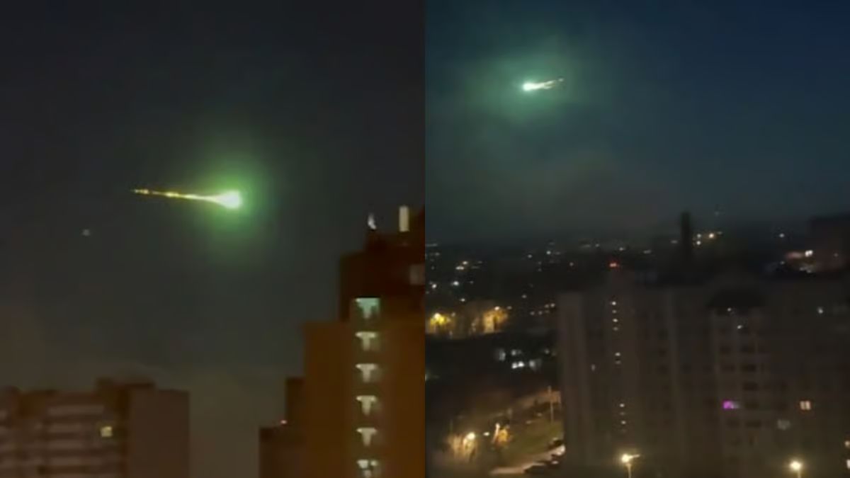 Blazing green fireball over Moscow sparks UFO frenzy