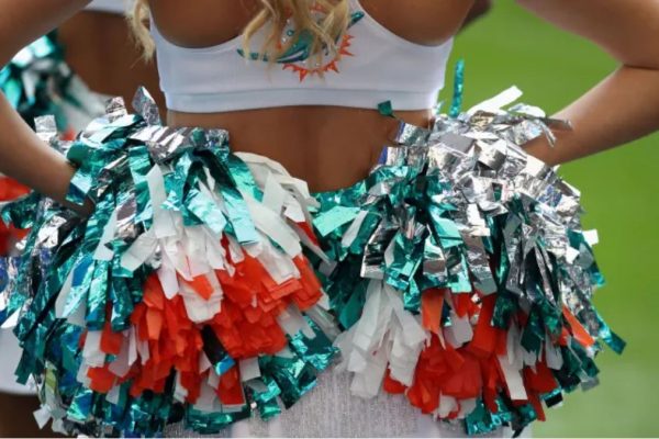 Dolphins Cheerleader Ari McClure Turns Heads in Hot-Pink Date-Night Look