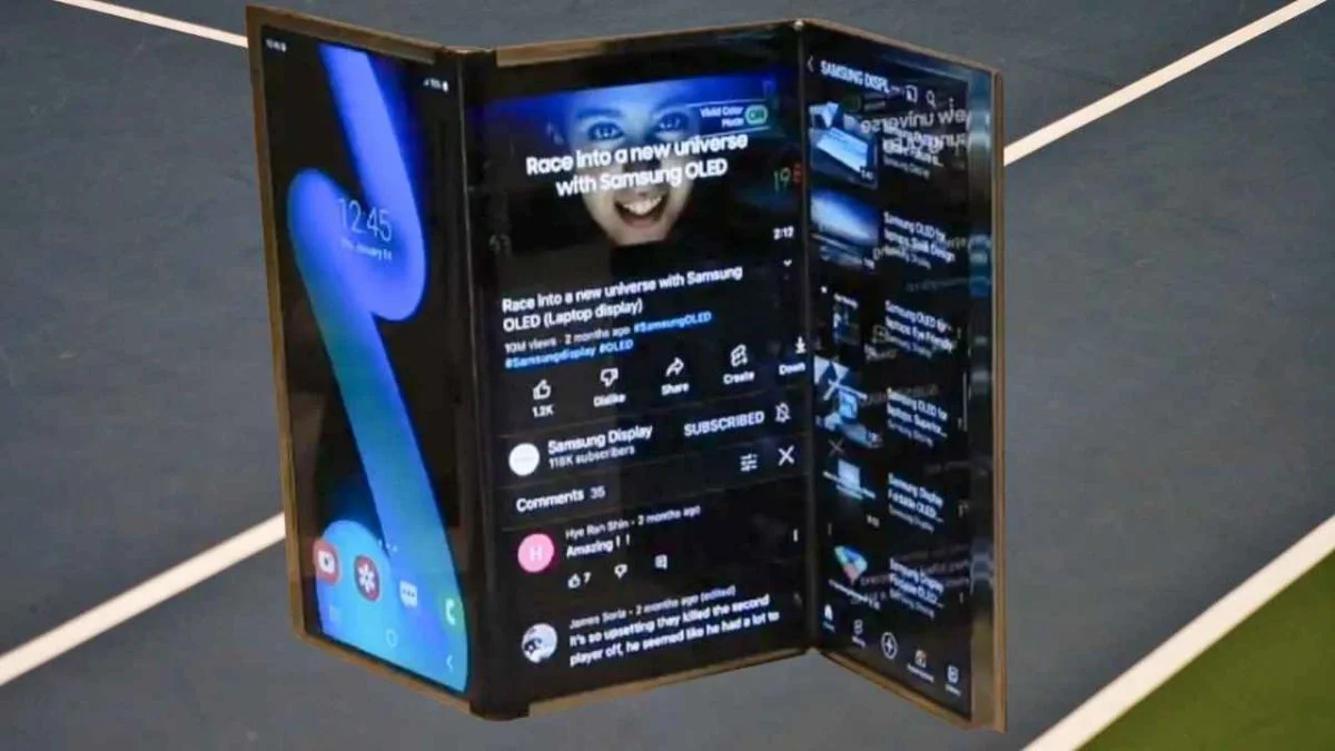 Samsung gets ready for its first tri fold phone