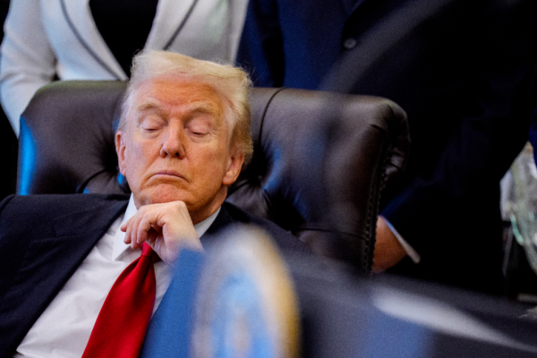 Trump says he barely sleeps even as videos show him nodding off