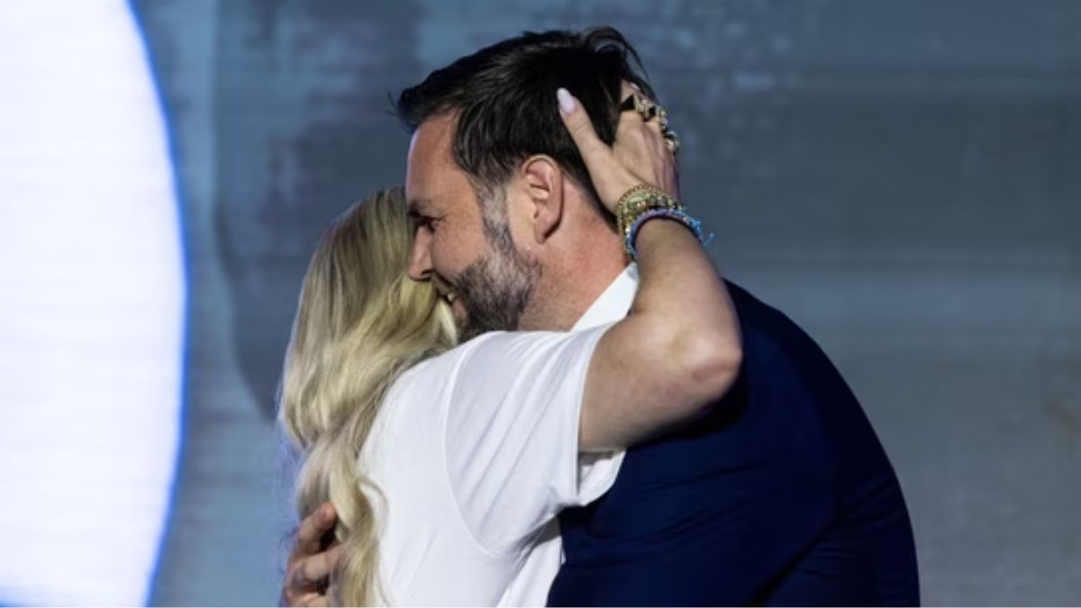 Erika Kirk explains the viral hug with Vice President JD Vance