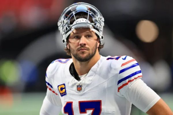 What is Josh Allen's hat controversy about?