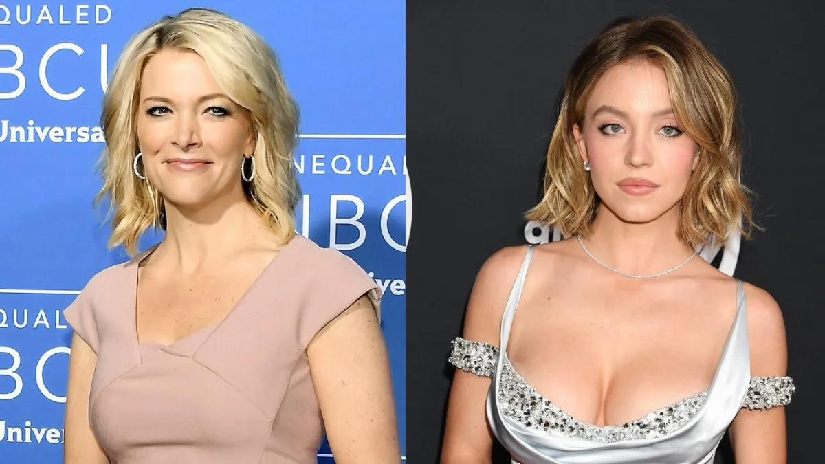 Megyn Kelly (L) Sydney Sweeney (R)
