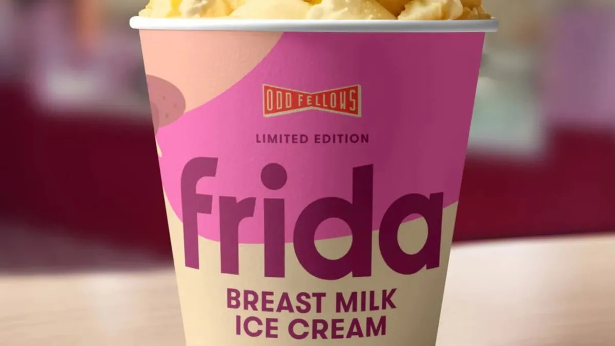 Frida releases 'Breast Milk-flavored' Ice Cream in limited collaboration