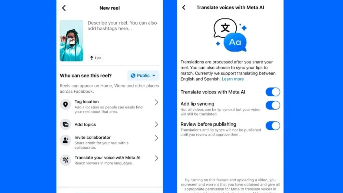 Meta brings AI voice translations for reels on Instagram and Facebook!