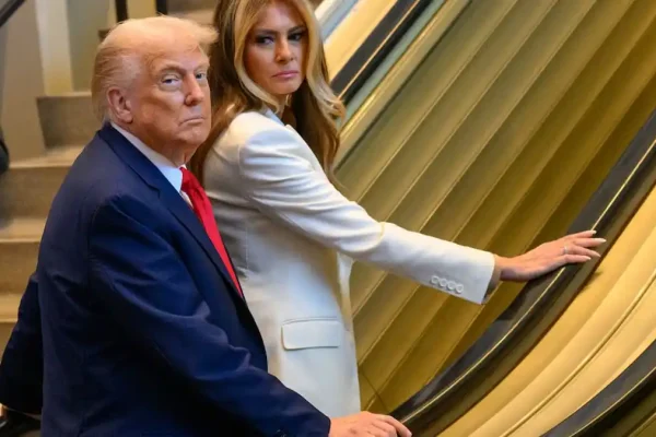 Donald Trump and First Lady face escalator glitch at UN, sparking over-the-top reactions