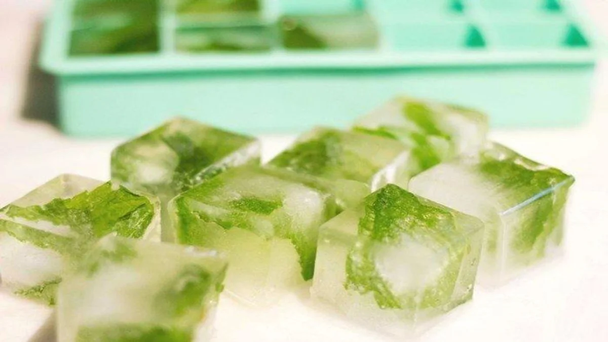 Green Tea Ice Cubes