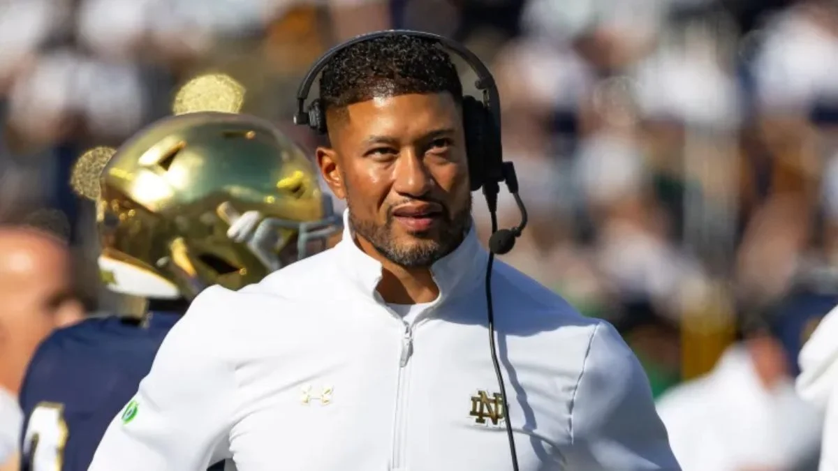 Marcus Freeman joins Championship Broadcast while staying at Notre Dame