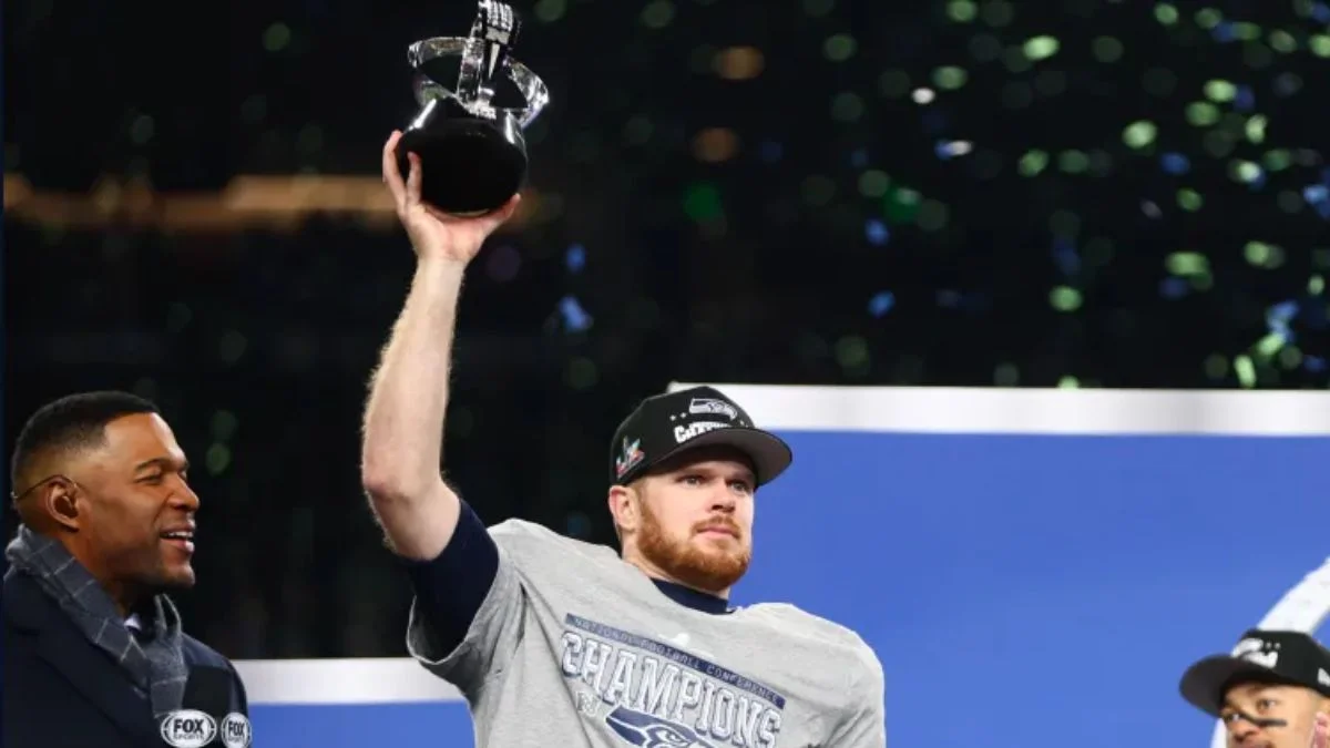 Sam Darnold leads Seahawks to Super Bowl as he celebrates with fiancée