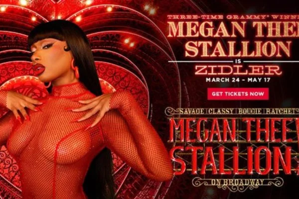 Megan Thee Stallion Broadway debut poster for Moulin Rouge! The Musical unveiled