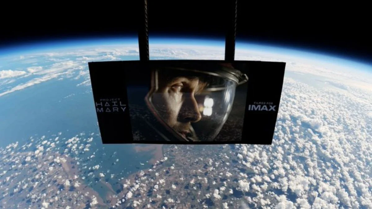 Project Hail Mary becomes first film ever premiered in space with stratosphere IMAX screening