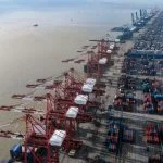 China export growth drops to 8.6% from 21.8% while Brent falls below 100 and oil slips 1%