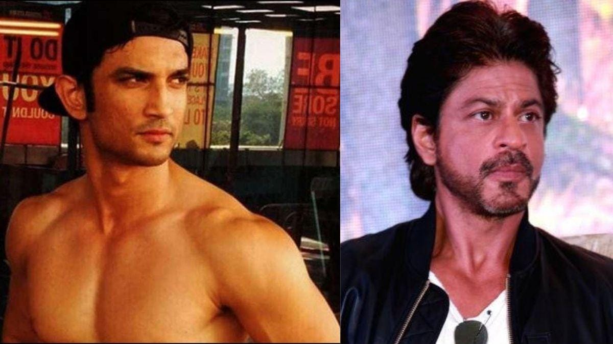 Sushant and Shah Rukh Khan
