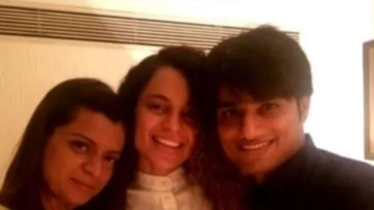 Kangana and Rangoli with Sandip Ssingh