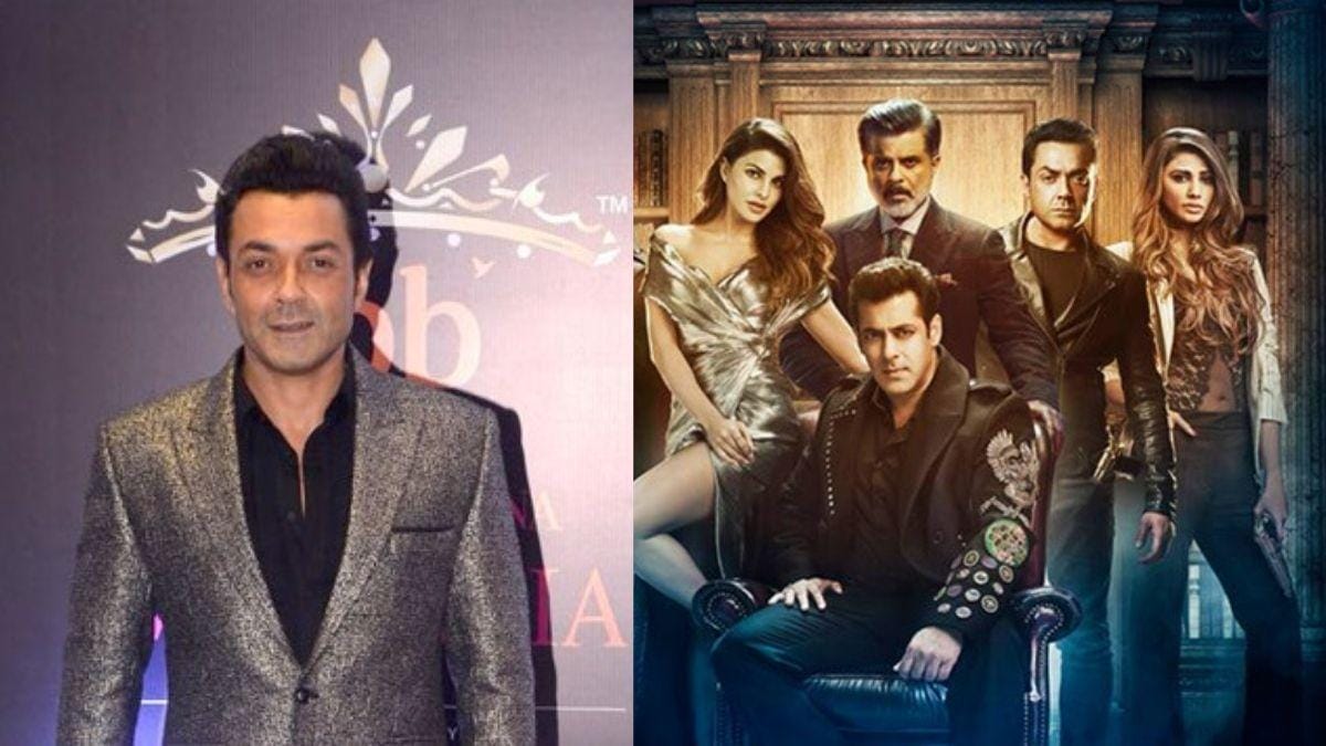 Bobby Deol and Race 3 poster