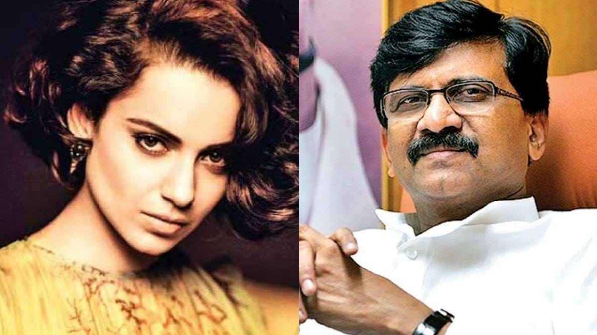 Kangana Ranaut and Sanjay Raut