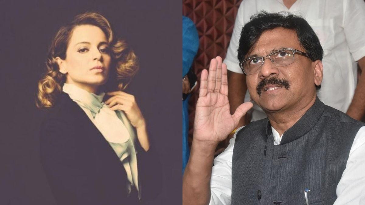 Kangana Ranaut and Sanjay Raut