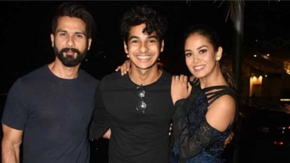 Shahid Kapoor, Ishaan Khatter and Mira Rajput