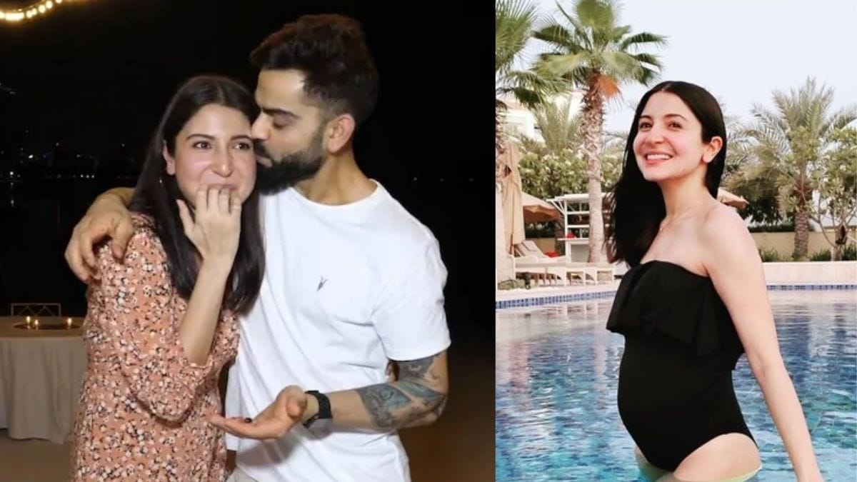 Pregnant Anushka Sharma shares a picture in pool