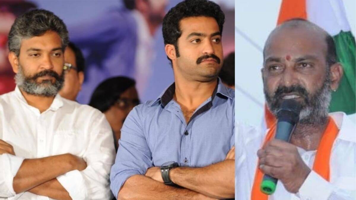S. S. Rajamouli Jr NTR and MP Bandi Sanjay Kumar