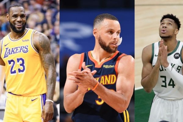 LeBron,Steph and Giannis top 3 on most popular jerseys list