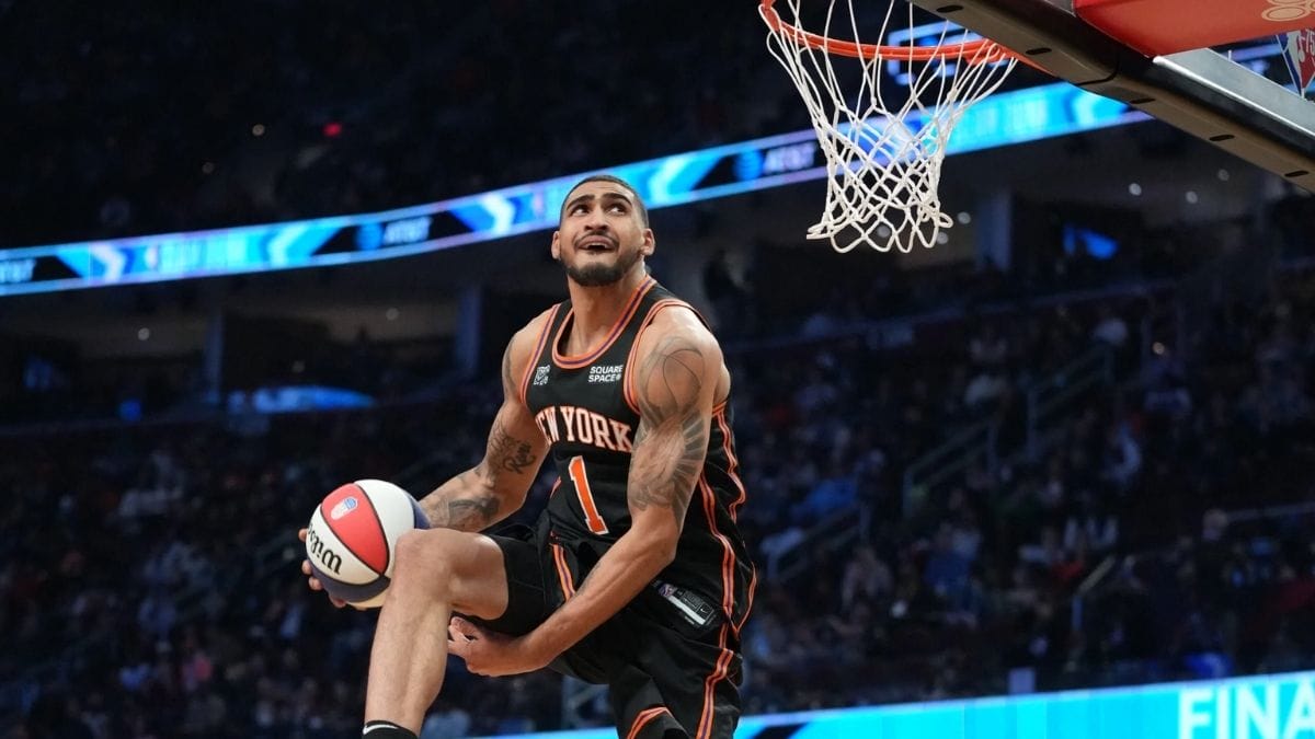 Obi Toppin wins the dunk contest