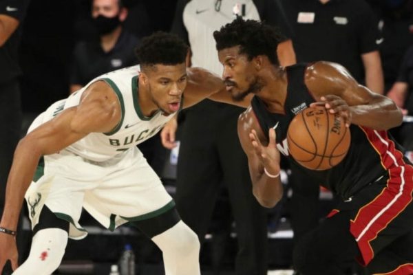 Giannis and the Bucks beat the Heat at milwaukee