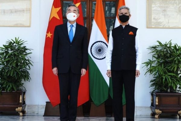 Chinese FM Wang Yi and Indian EAM