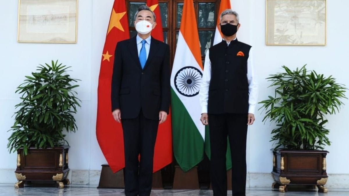 Chinese FM Wang Yi and Indian EAM