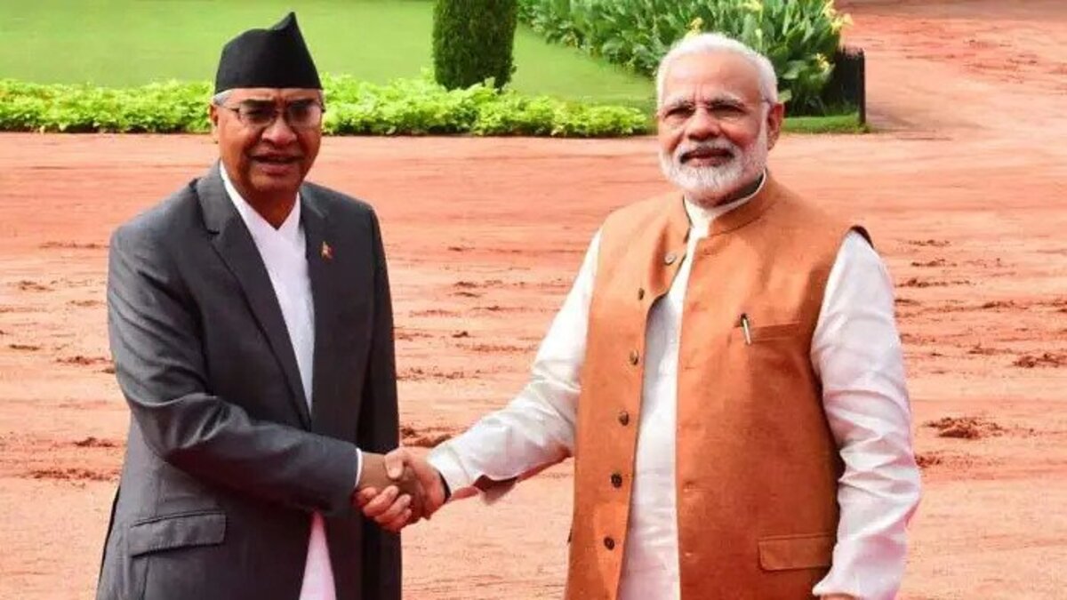 PM Modi arrives in Lumbini, received by Nepalese PM Sher Bahadur Deuba
