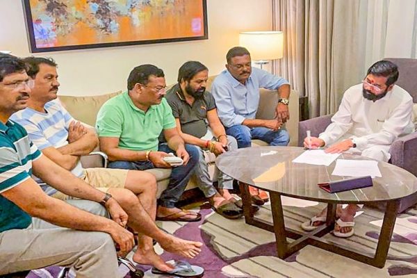 3 more Shiv Sena MLAs join Eknath Shinde's camp in Guwahati