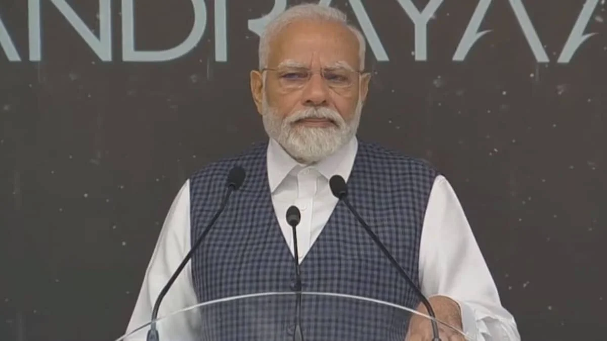 PM Modi Speech | Image: ISRO Youtube