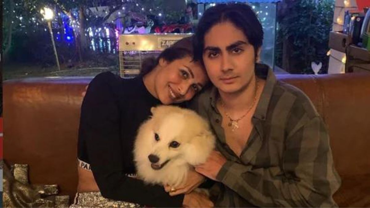 malaika arora with arhaan