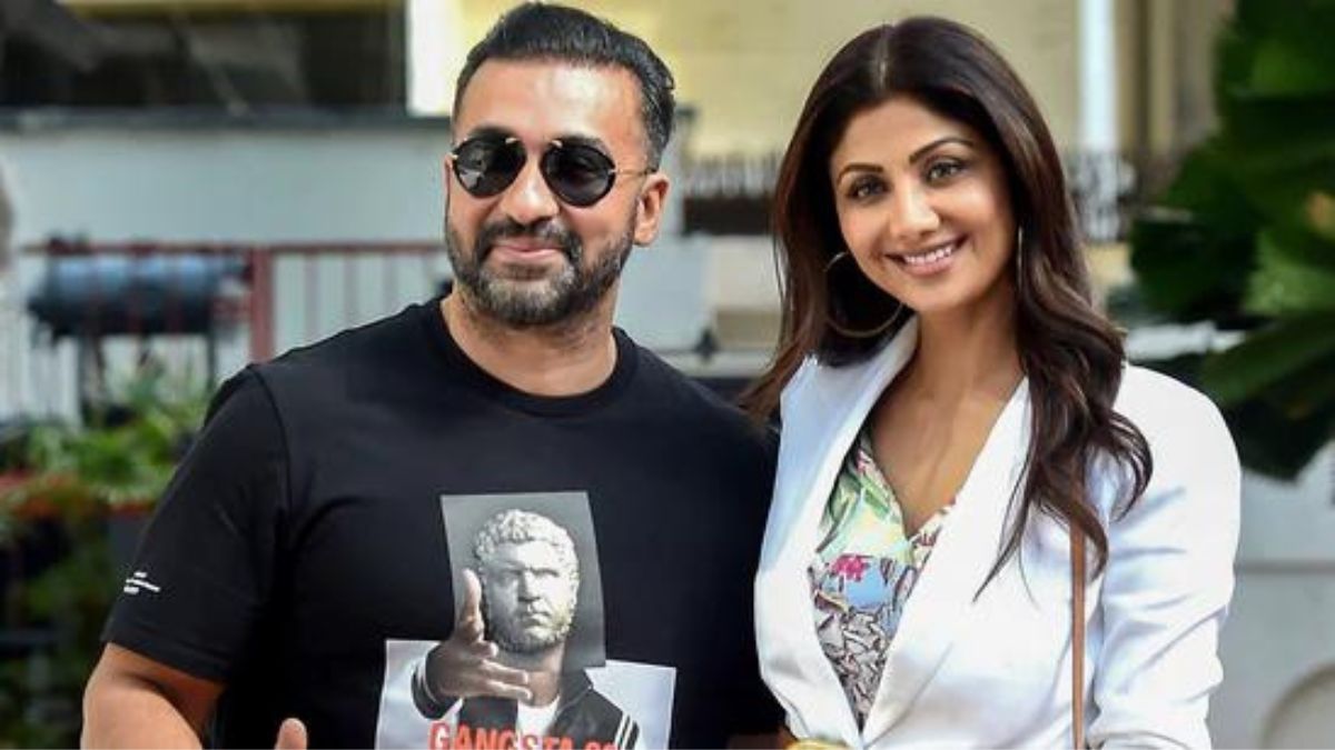 Raj Kundra with wife Shilpa Shetty