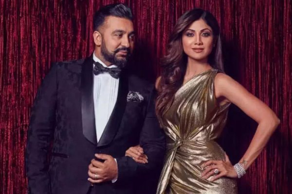 Raj Kundra with wife