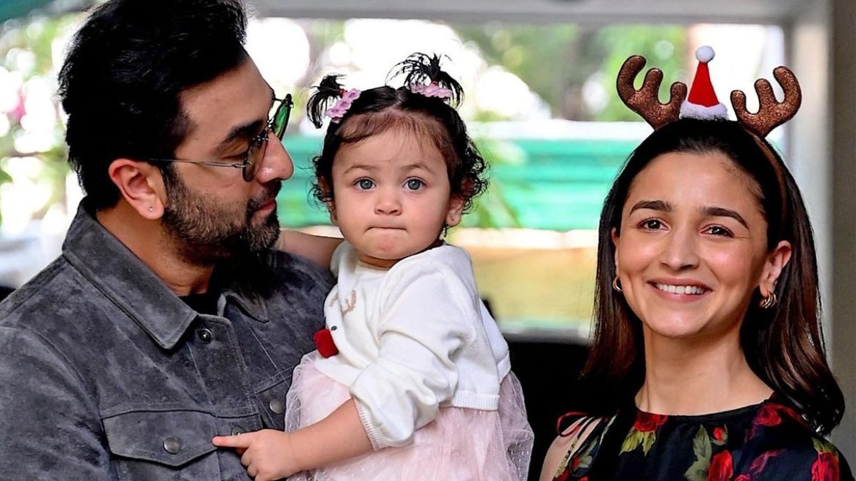 Alia Bhatt with Raha and Ranbir