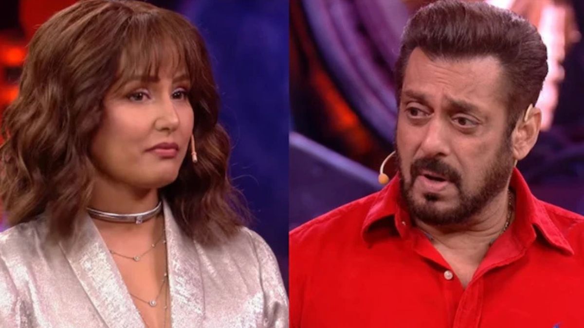 Hina Khan with Salman Khan