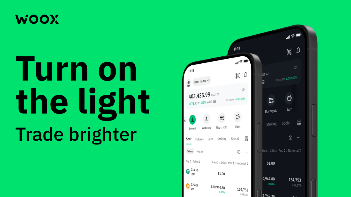 WOO X introduces Light Mode for brighter crypto trading experience
