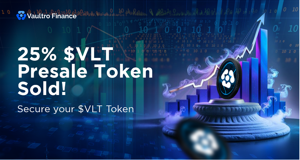 XRP News: $VLT Presale Surges Past 25%, As Vaultro Finance Emerges as XRPL’s Must Buy DeFi Protocol