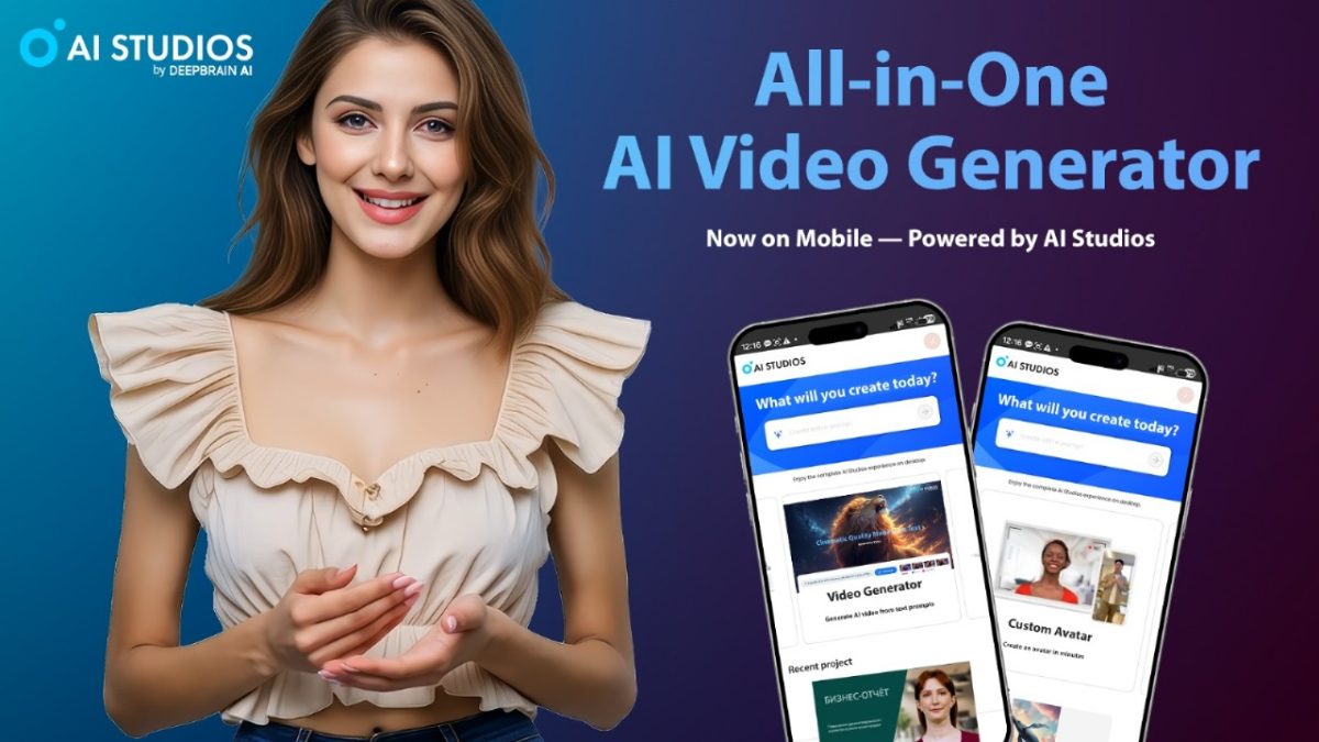 AI Studios Launches Mobile App for Instant AI Video Creation