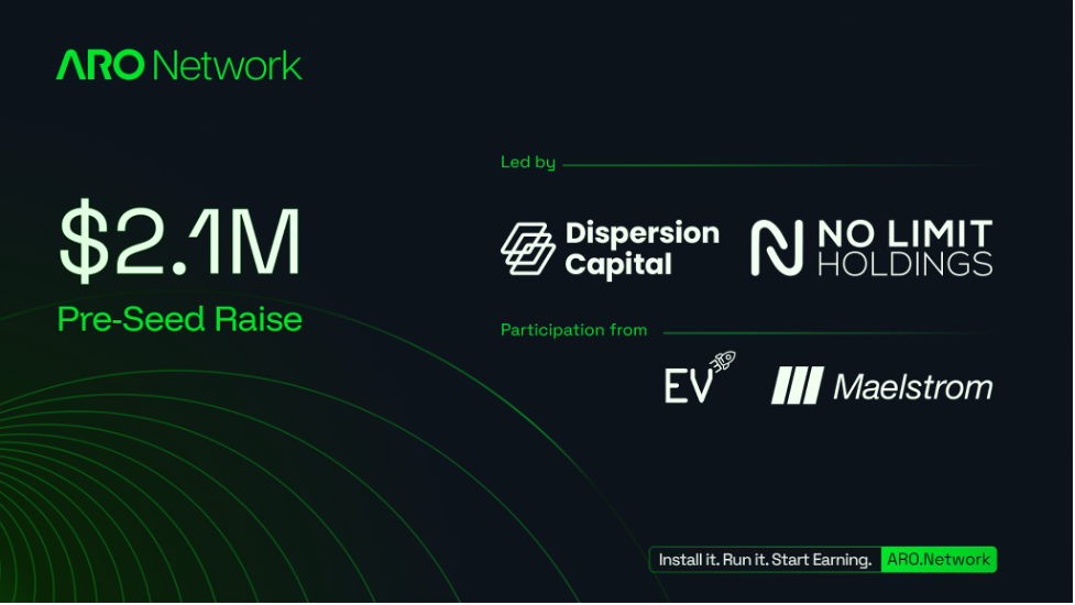 ARO Network Raises $2.1M to Scale the Decentralized Edge Cloud for AI and Content Delivery