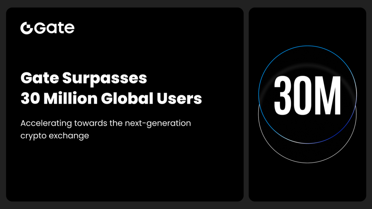 Gate Surpasses 30 Million Global Users, Accelerating Its Rise as the Next-Generation Crypto Exchange